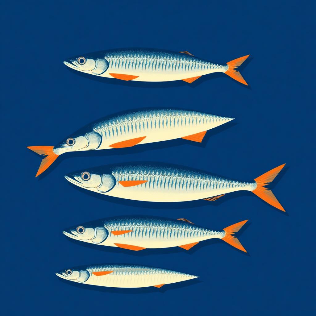 Illustration éditoriale : Poisson gras