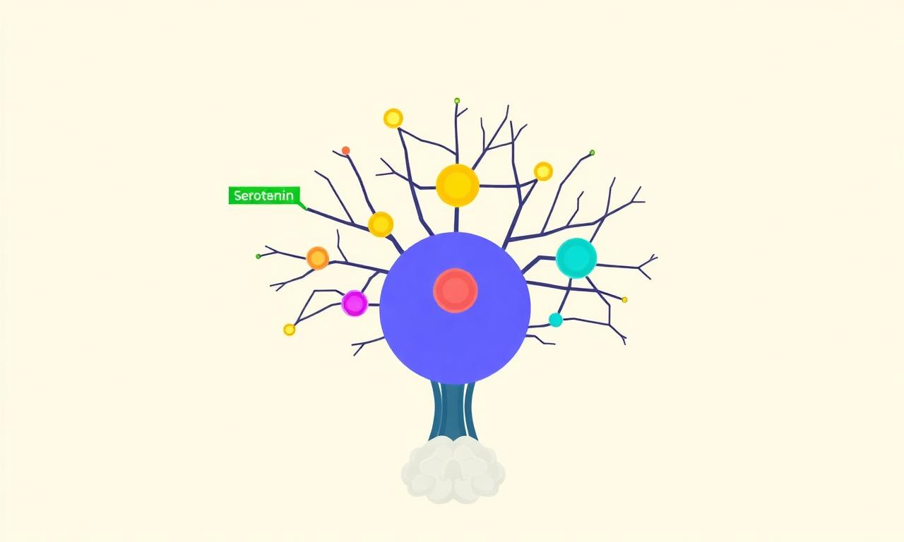 Réseau neuronal multi-circuits dopamine, noradrénaline, sérotonine