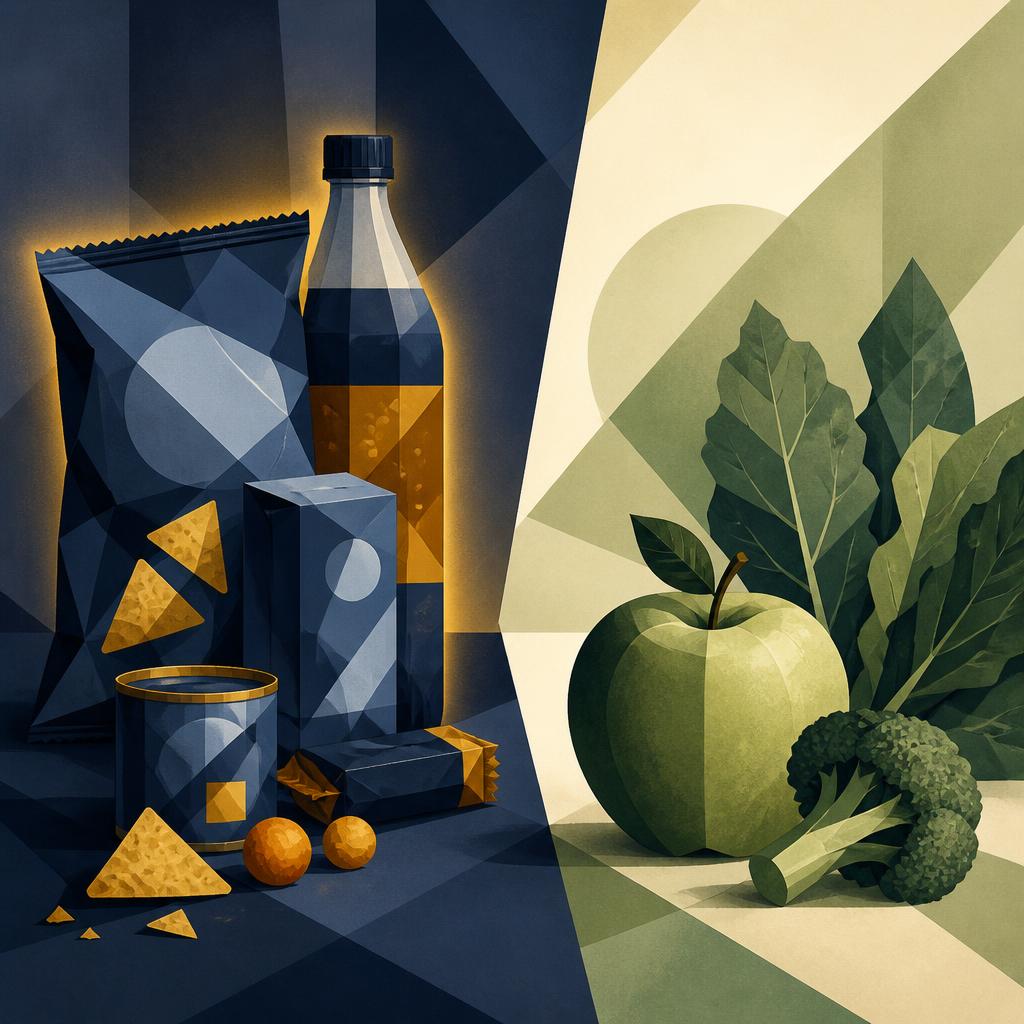 Aliments ultra-transformés versus aliments entiers