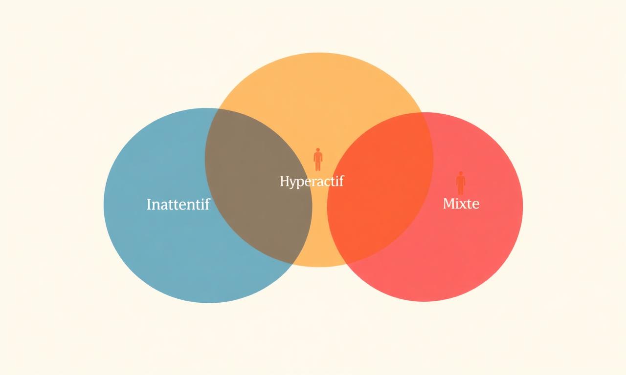 Venn diagram of the three adult ADHD profiles