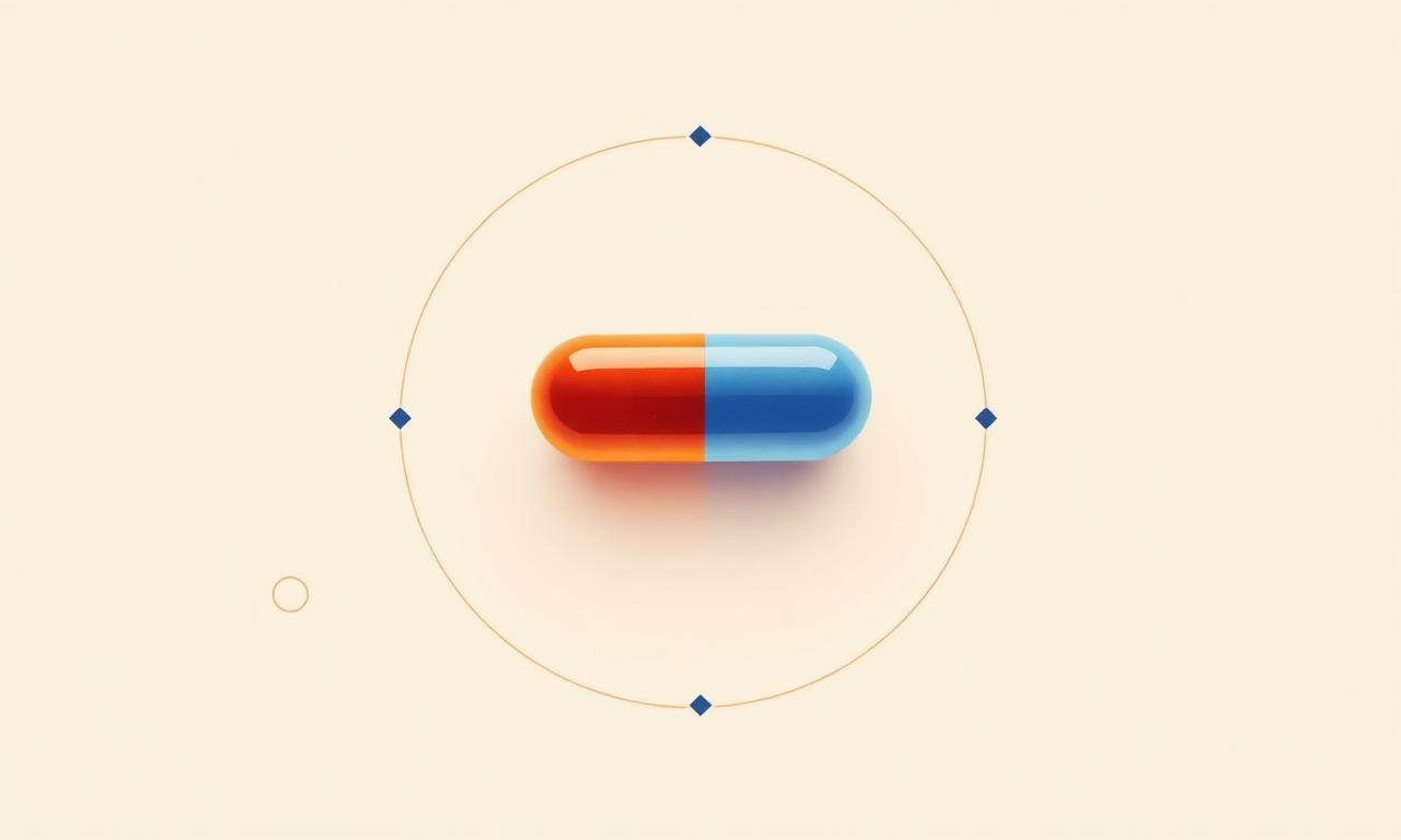Capsule de méthylphénidate avec orbites moléculaires