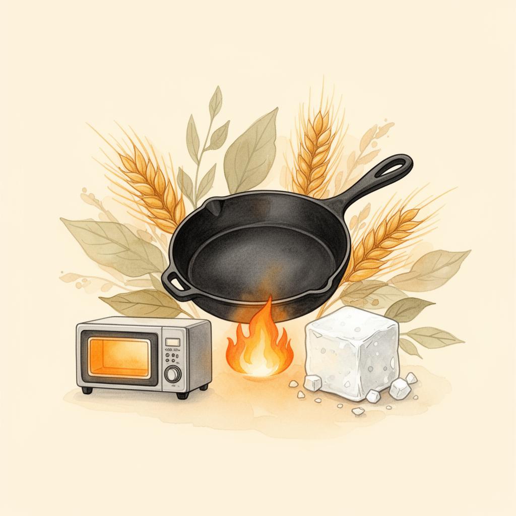 Poêle, sucre et micro-ondes : illustration de la glycation