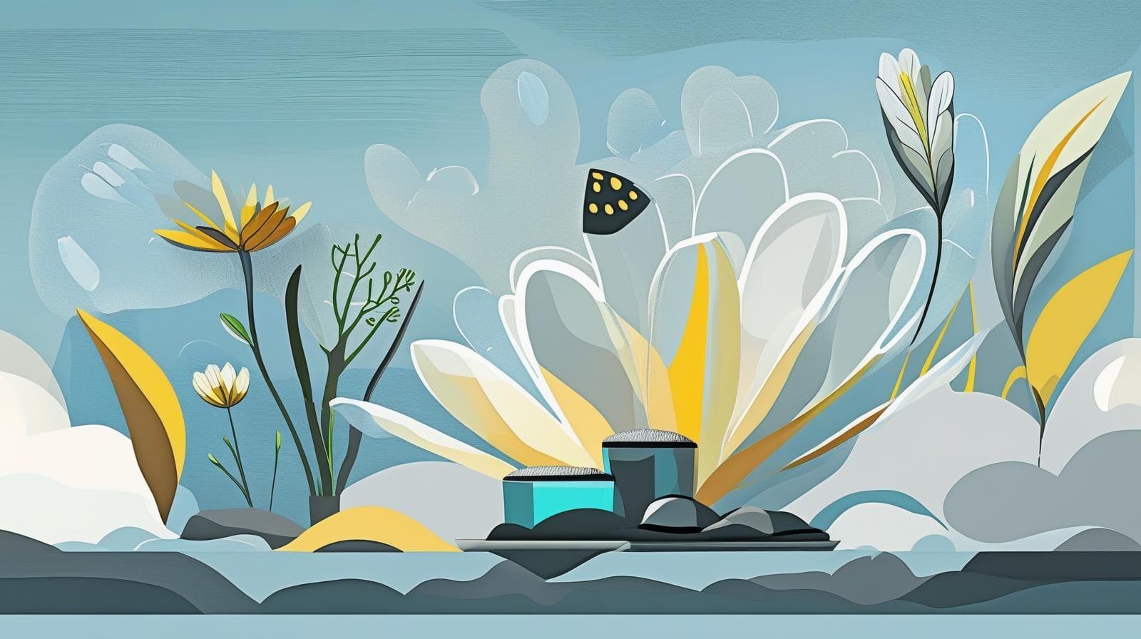Illustration aquarelle de plantes du sommeil