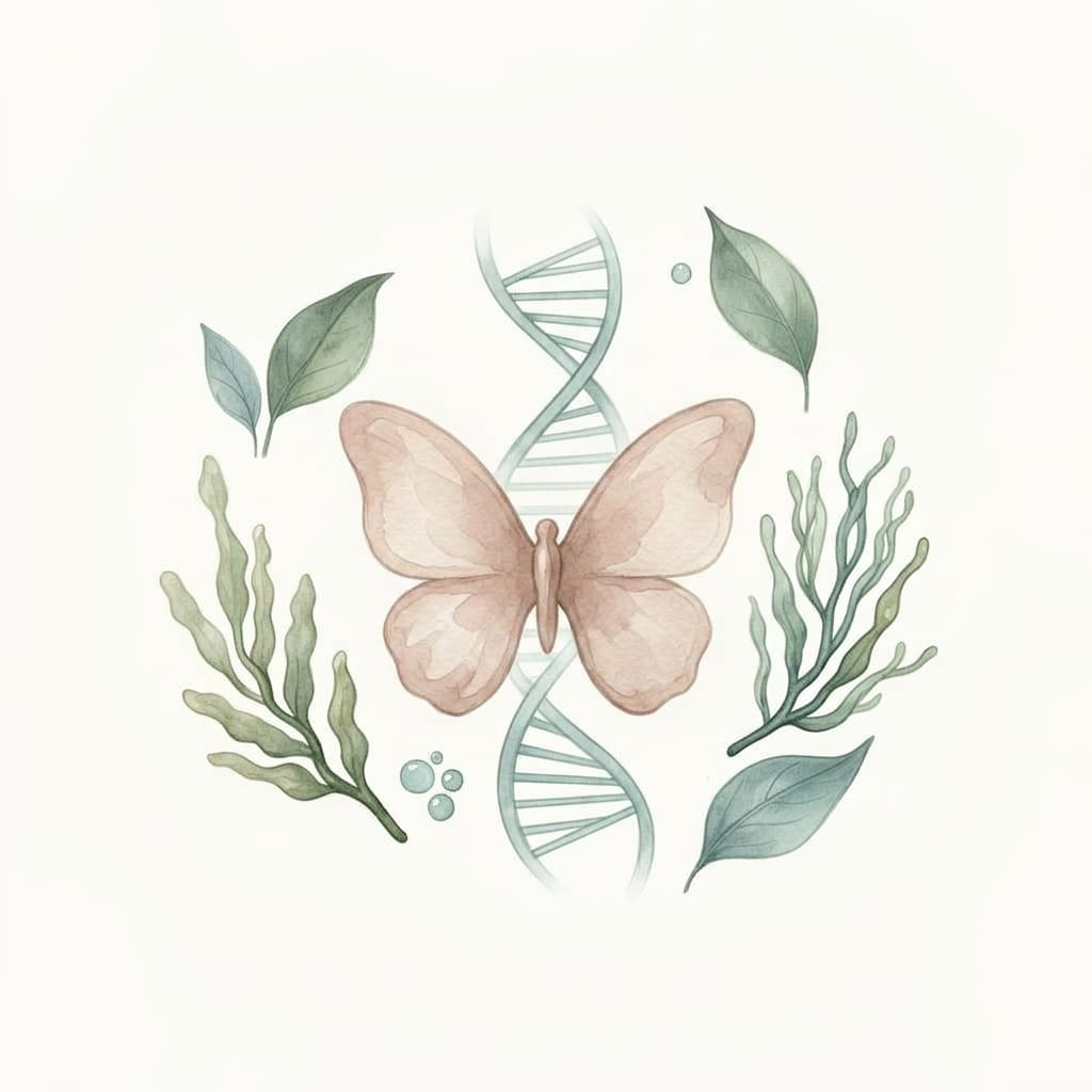 Illustration : glande thyroïde en forme de papillon